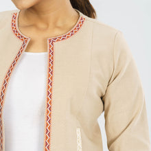 Load image into Gallery viewer, ETHNIC JACKET-BEIGE
