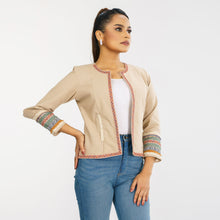 Load image into Gallery viewer, ETHNIC JACKET-BEIGE
