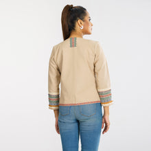 Load image into Gallery viewer, ETHNIC JACKET-BEIGE
