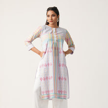 Load image into Gallery viewer, ETHNIC AVERAGE KURTI-VIOLET
