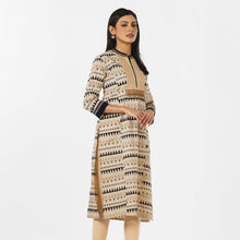 Load image into Gallery viewer, ETHNIC KURTI- BEIGE
