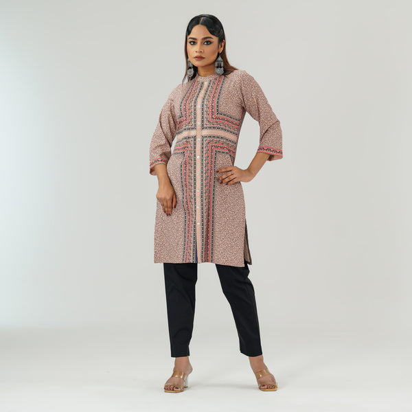 Womens Multi Color Printed Kurti