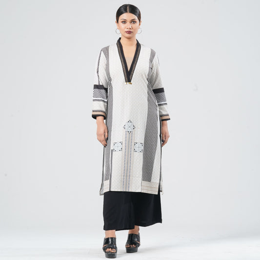 Women's Blended Silk Kurti