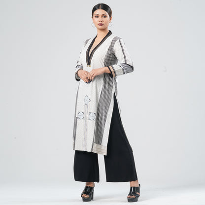 Women's Blended Silk Kurti