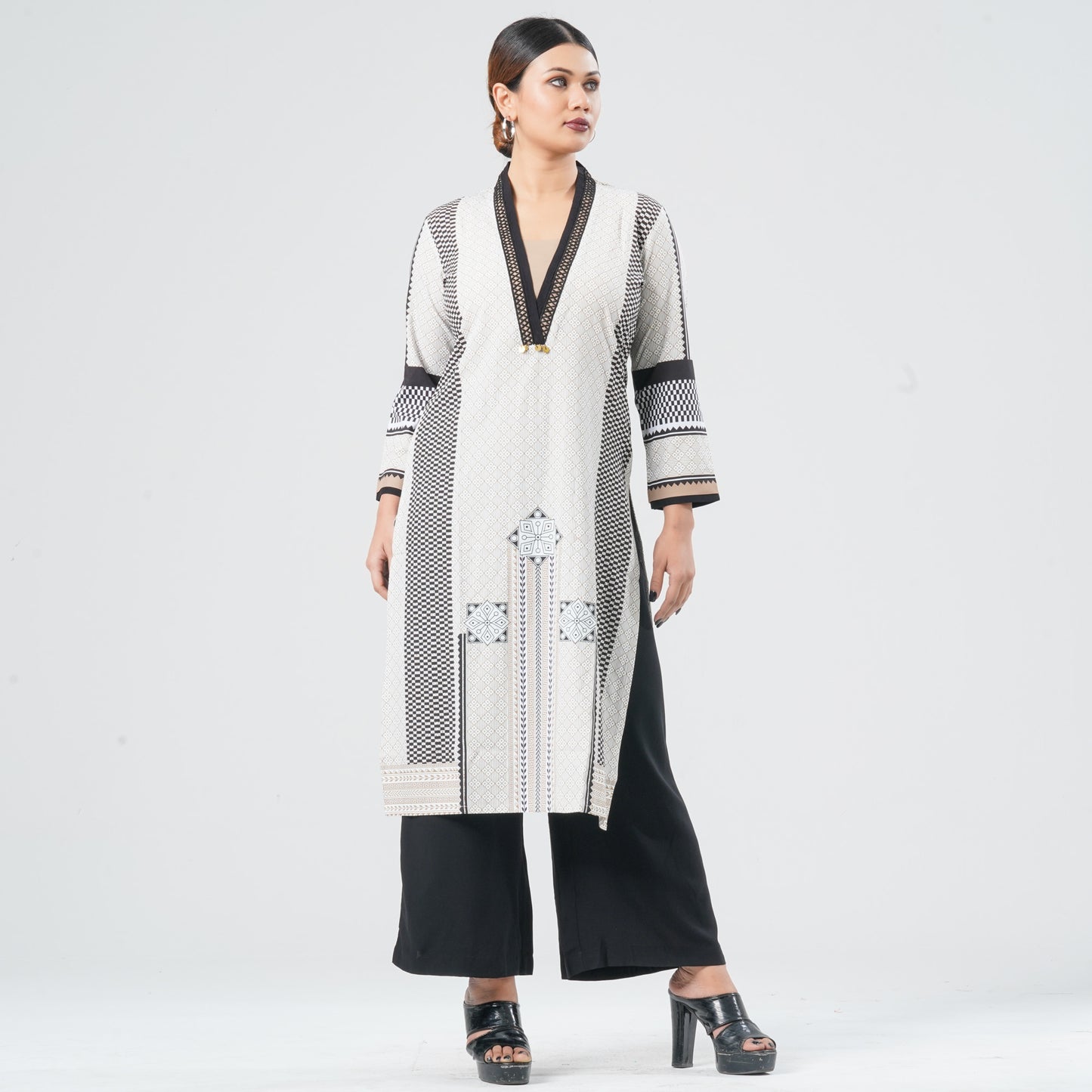 Women's Blended Silk Kurti