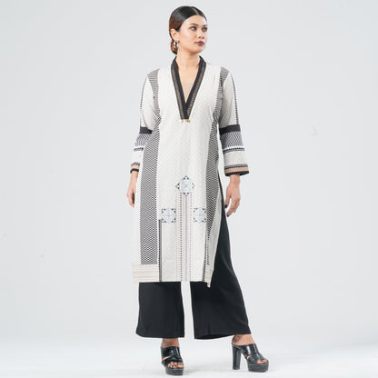 Women's Blended Silk Kurti