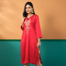 Load image into Gallery viewer, ETHNIC HIGH RANGE KURTI-RED
