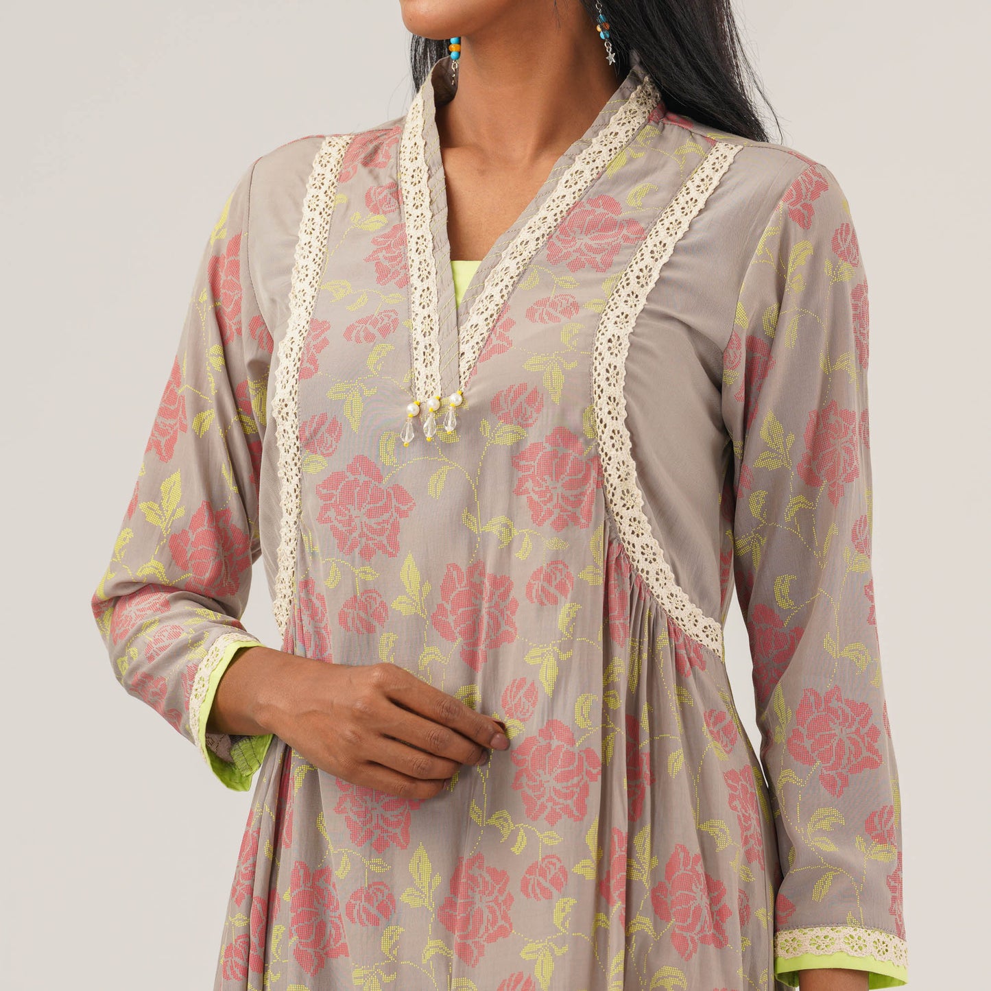 Ethnic Off-White High Range Kurti