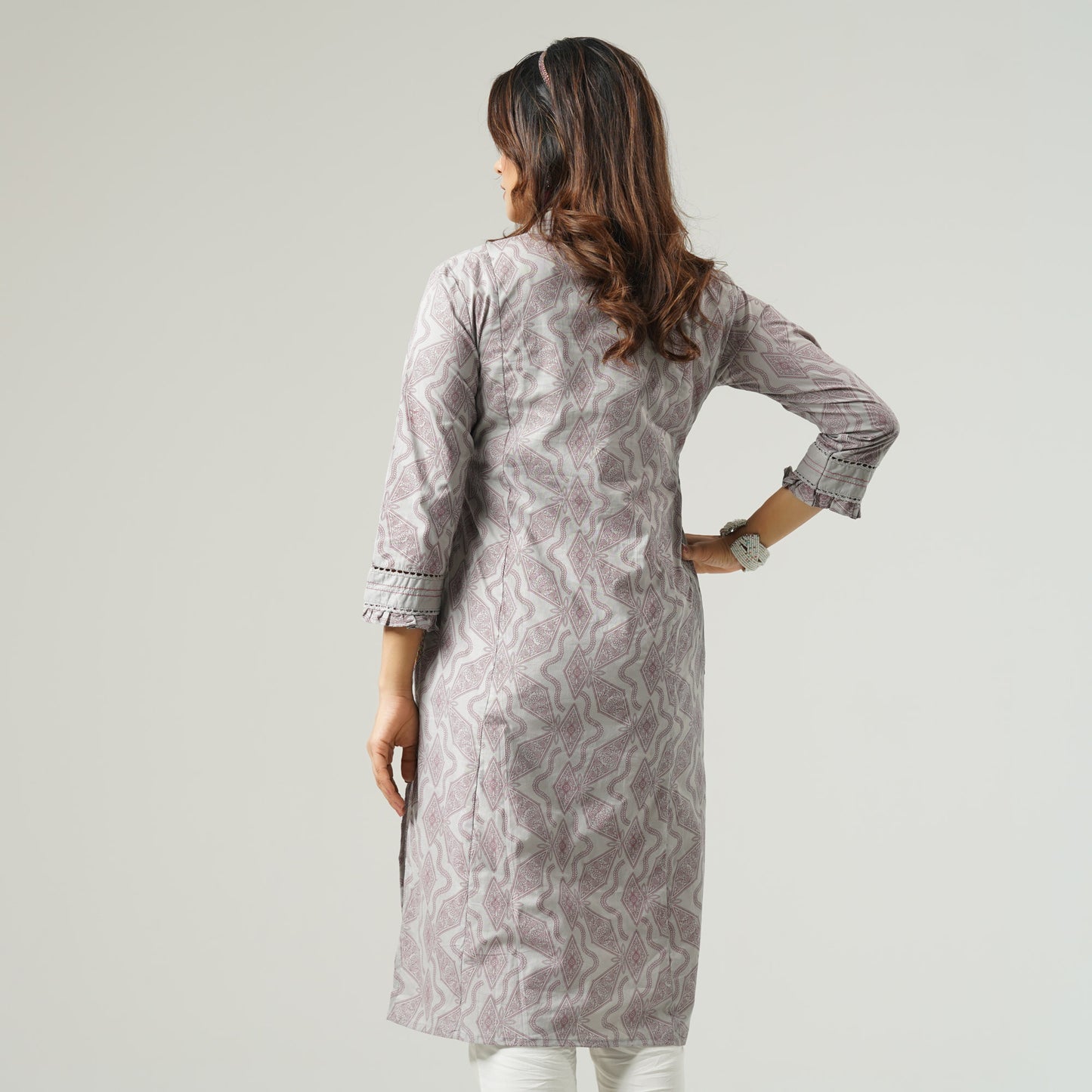 Womens Beige  Ethnic Tunic