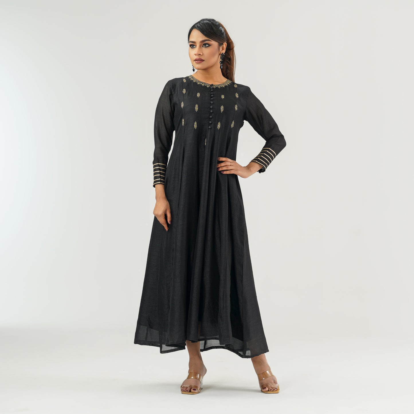 Womens Black Premium Kurti