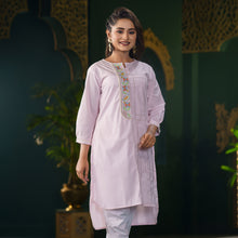 Load image into Gallery viewer, ETHNIC FUSION KURTI-PINK
