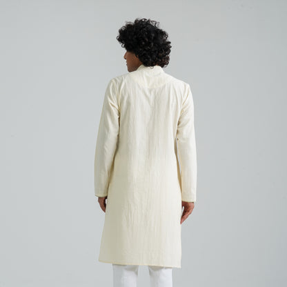 Mens Vanilla White Panjabi