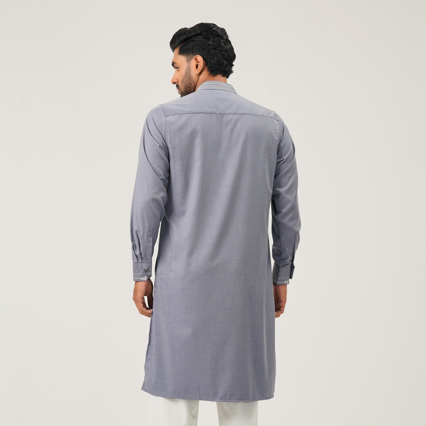 Mens Grey  Premium Panjabi
