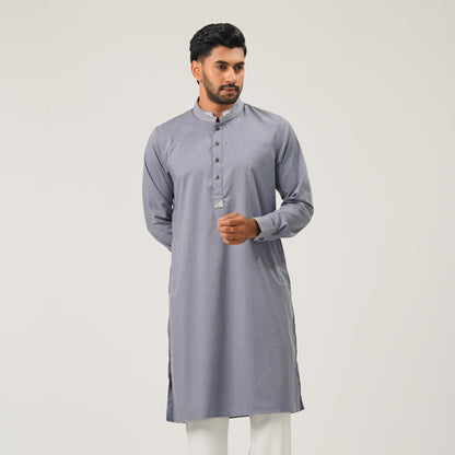 Mens Grey  Premium Panjabi