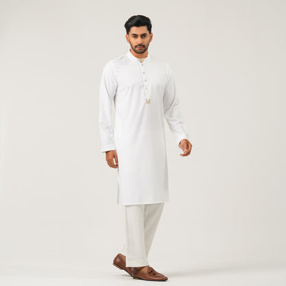 Mens White Panjabi