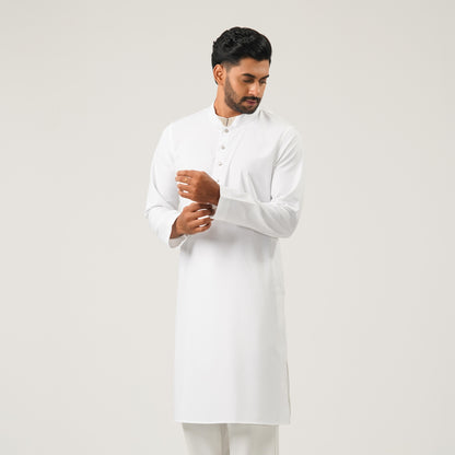 Mens White Panjabi