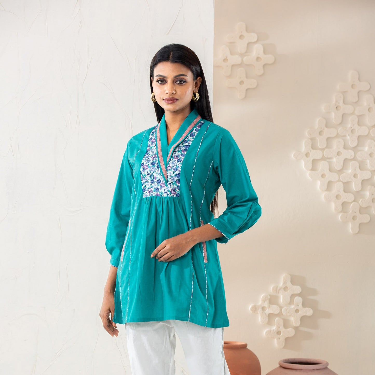 Womens Ethnic Top-Paste