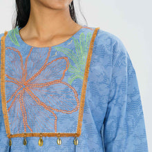 Load image into Gallery viewer, Women Blue Ethnic Top
