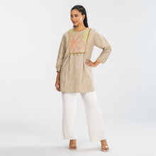 Load image into Gallery viewer, Women Beige Ethnic Top
