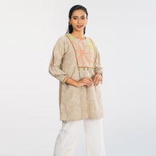 Load image into Gallery viewer, Women Beige Ethnic Top
