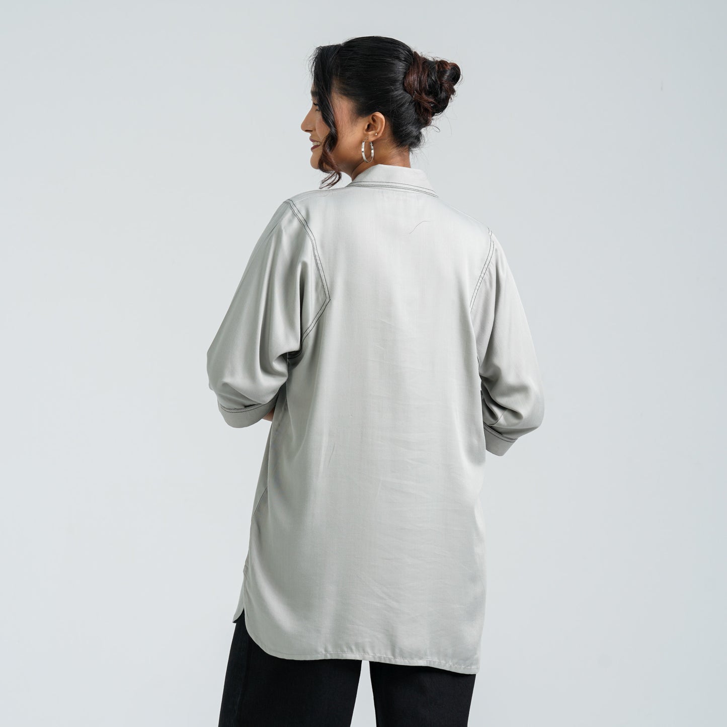 Women’s Ash Embroidered Cotton Top