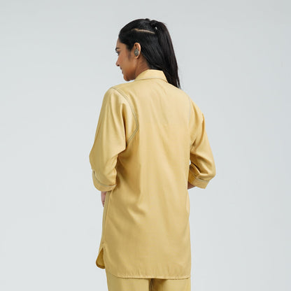 Women’s Yellow Embroidered Cotton Top