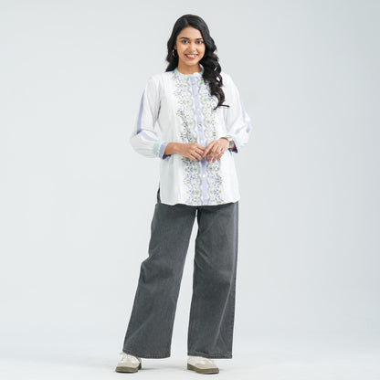 Women’s White Cotton Top
