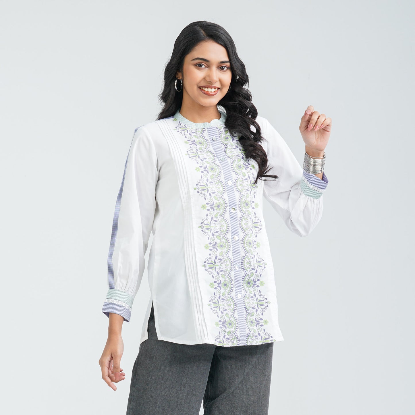 Women’s White Cotton Top