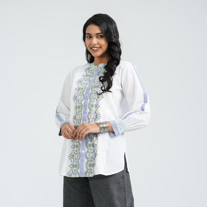 Women’s White Cotton Top