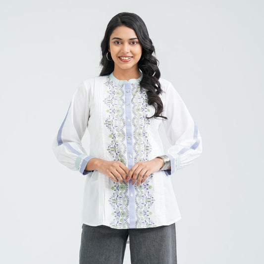 Women’s White Cotton Top