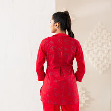 Load image into Gallery viewer, ETHNIC TUNIC-RED
