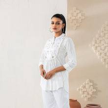 Load image into Gallery viewer, ETHNIC TUNIC-WHITE
