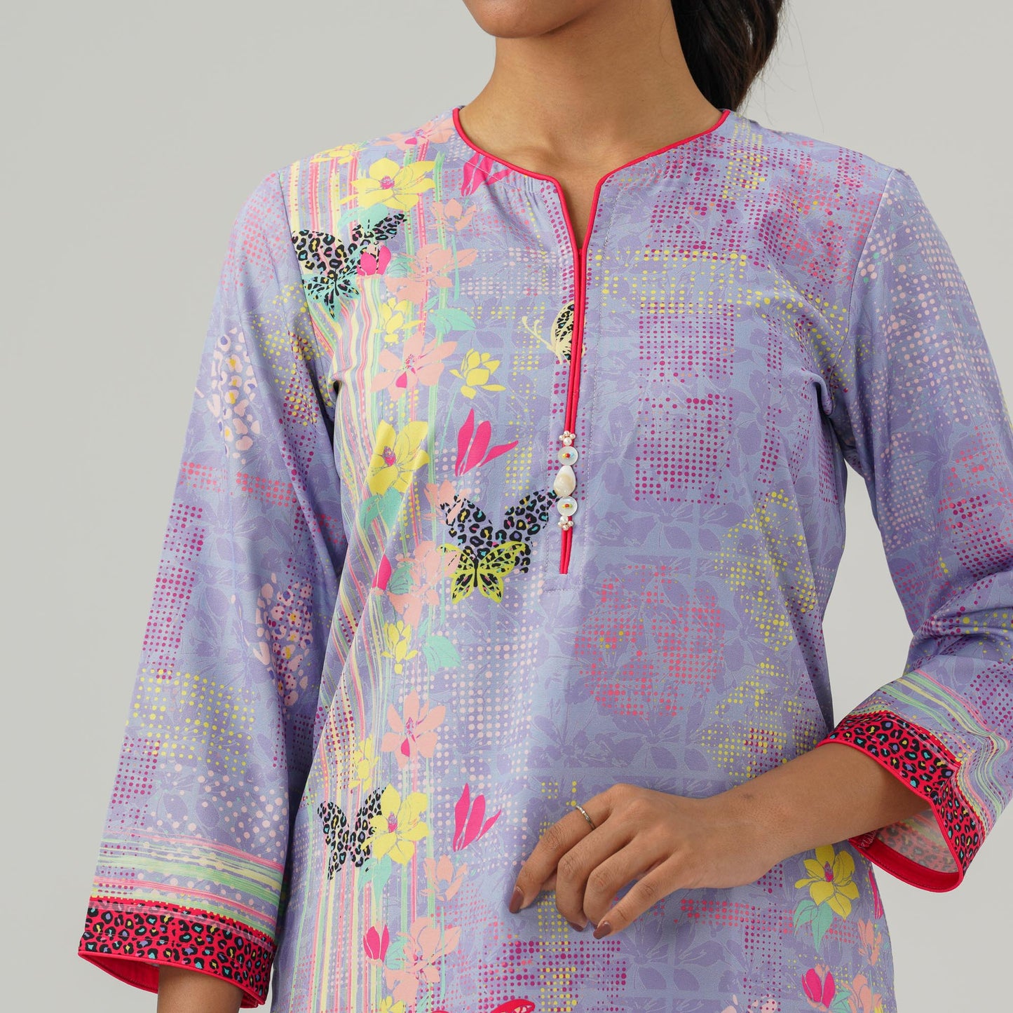 Womens Ethnic Lavender  Tunic