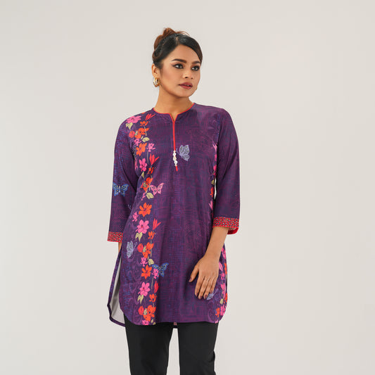 Womens Ethnic Violet  Tunic