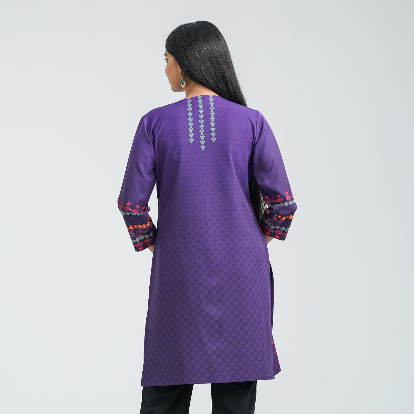 Women’s Purple Blended Cotton Tunic