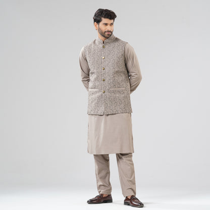 Mens Bronze Brown Panjabi Set