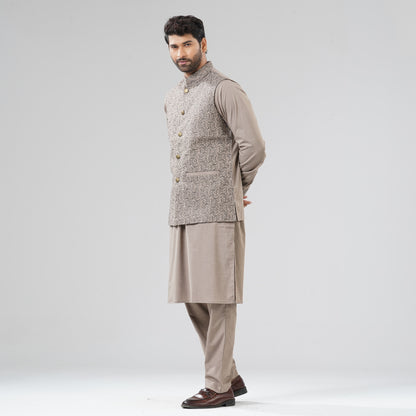 Mens Bronze Brown Panjabi Set