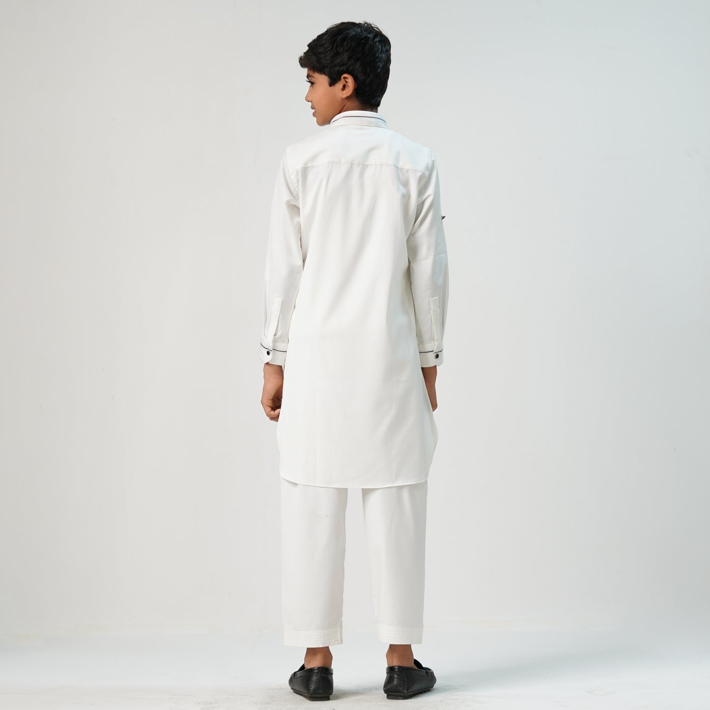 Boys Basic Kabli-WHITE