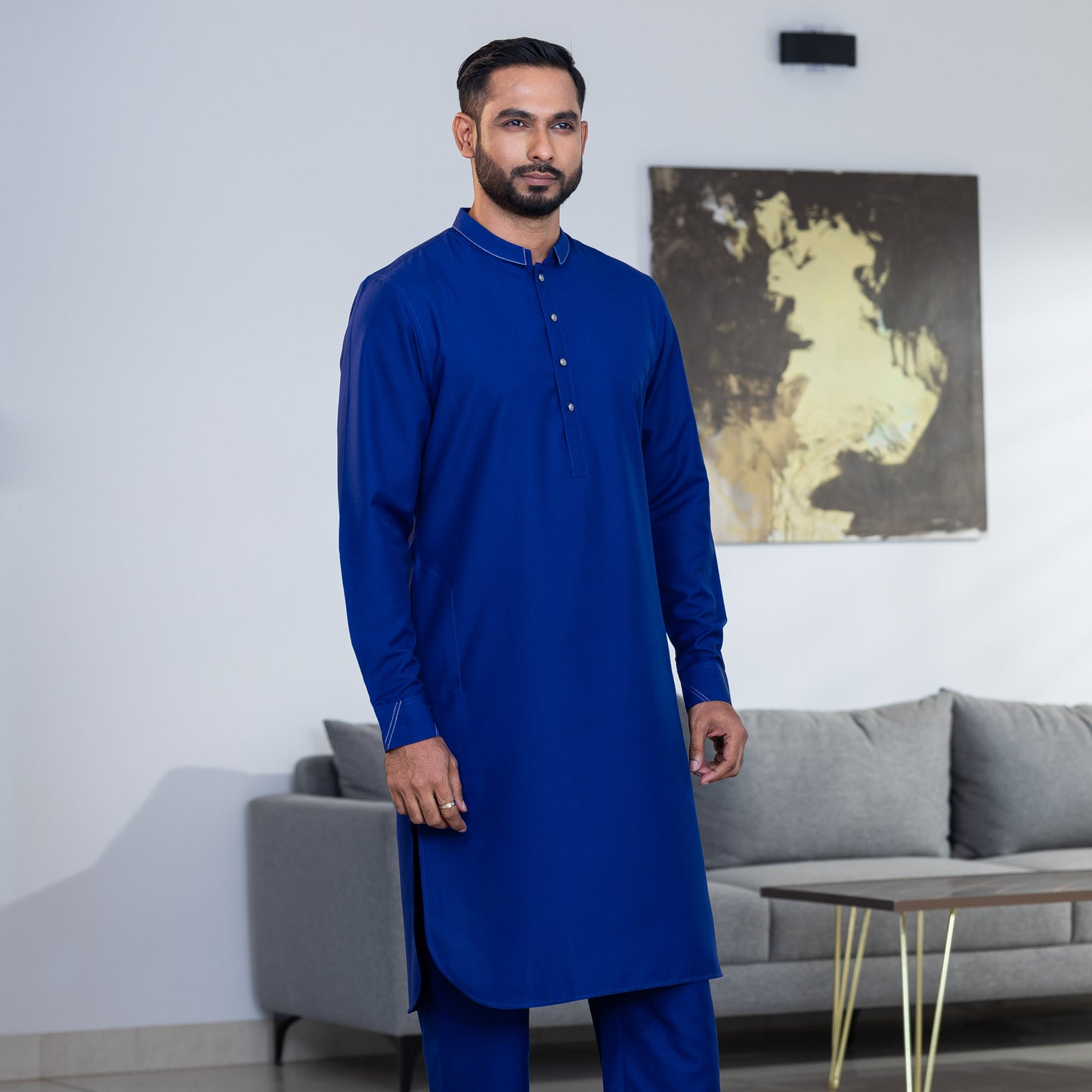 Mens Royal-Blue Kabli Set