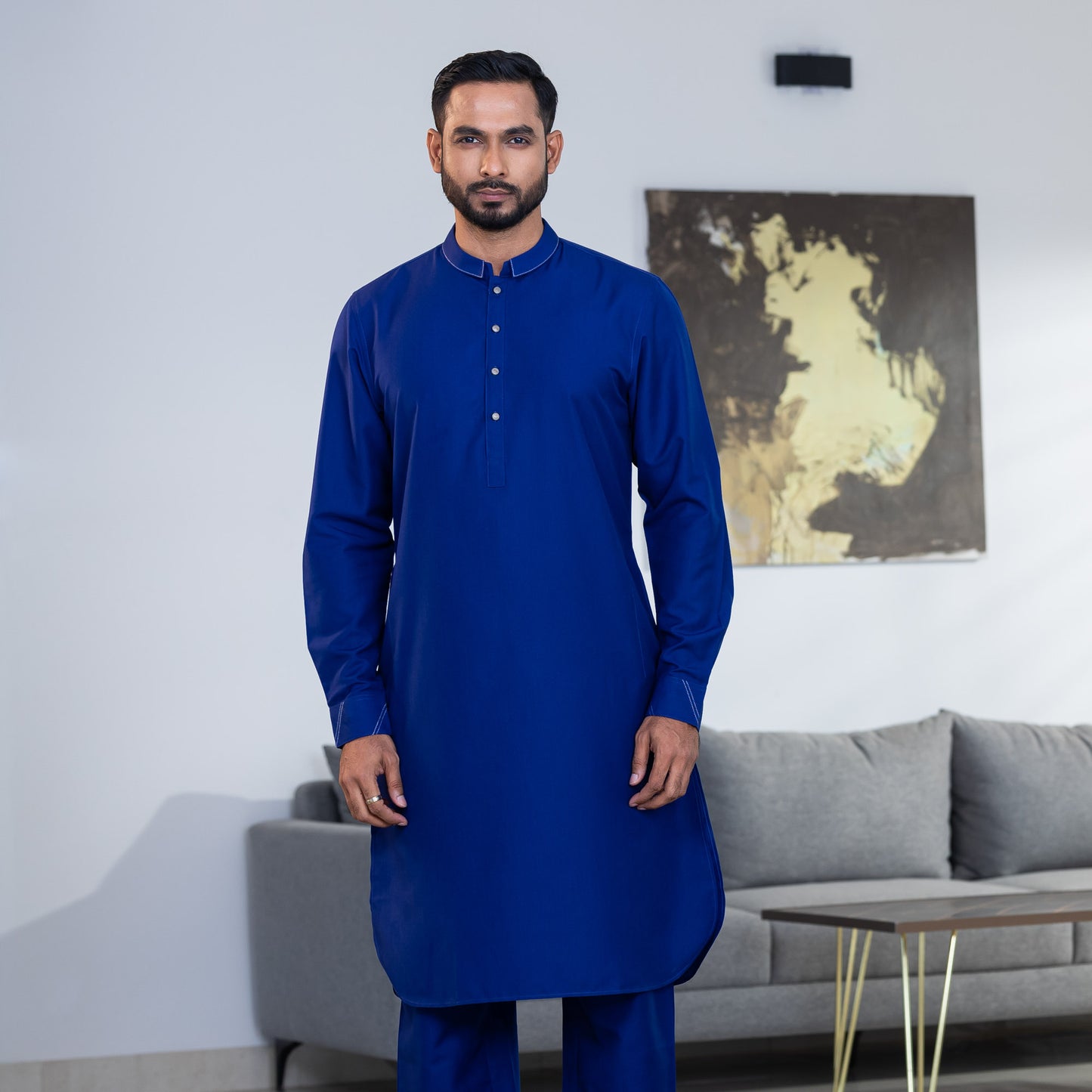 Mens Royal-Blue Kabli Set