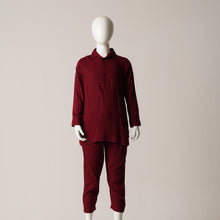 Load image into Gallery viewer, BOYS EMBROIDERY KABLI-MAROON
