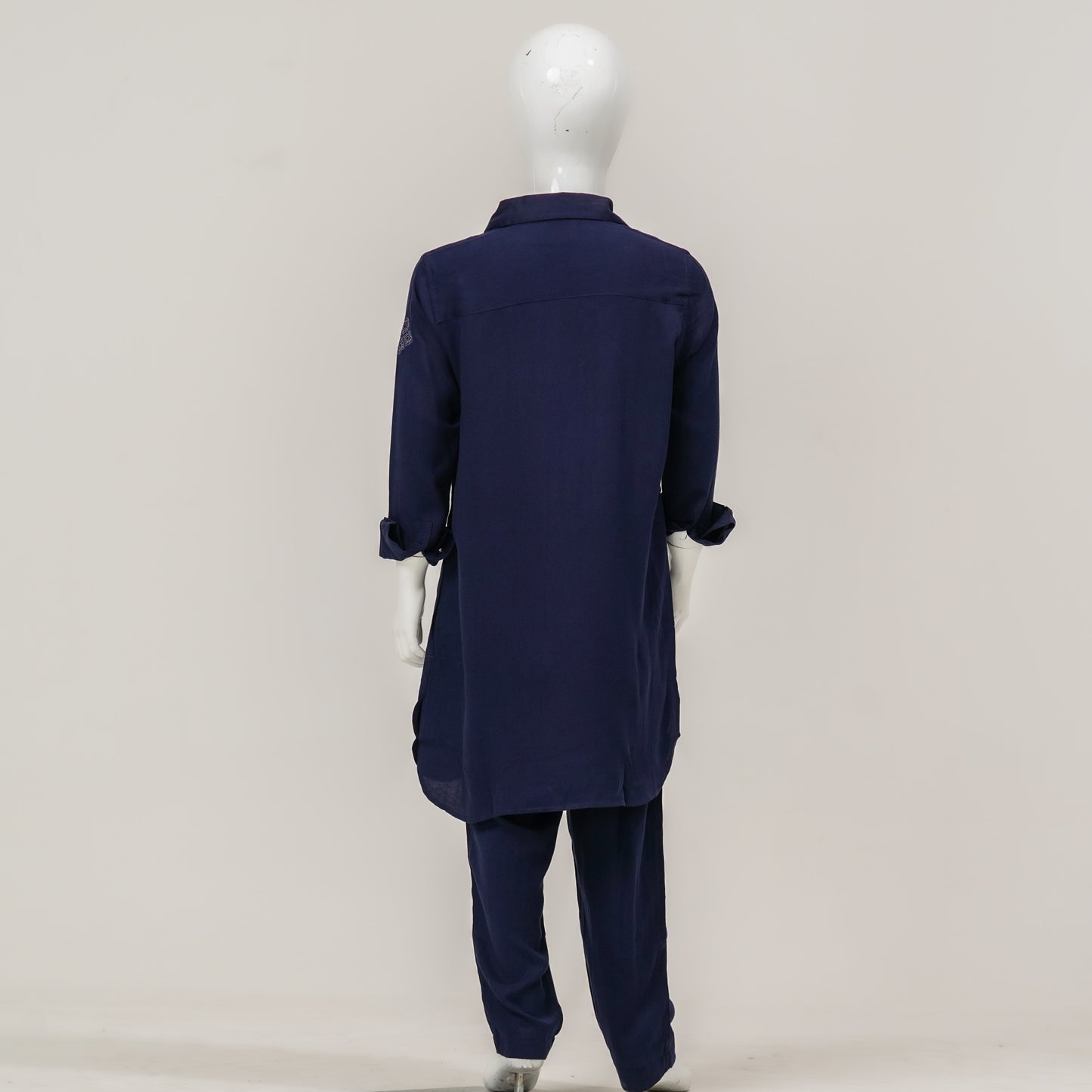 Boys Embroidery Blue Kabli