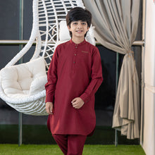 Load image into Gallery viewer, BOYS EMBROIDERY KABLI-MAROON
