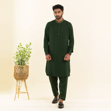 Load image into Gallery viewer, Men&#39;s Green  Embroidery Kabli Set
