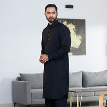 Load image into Gallery viewer, MENS EMBROIDERY KABLI-BLACK
