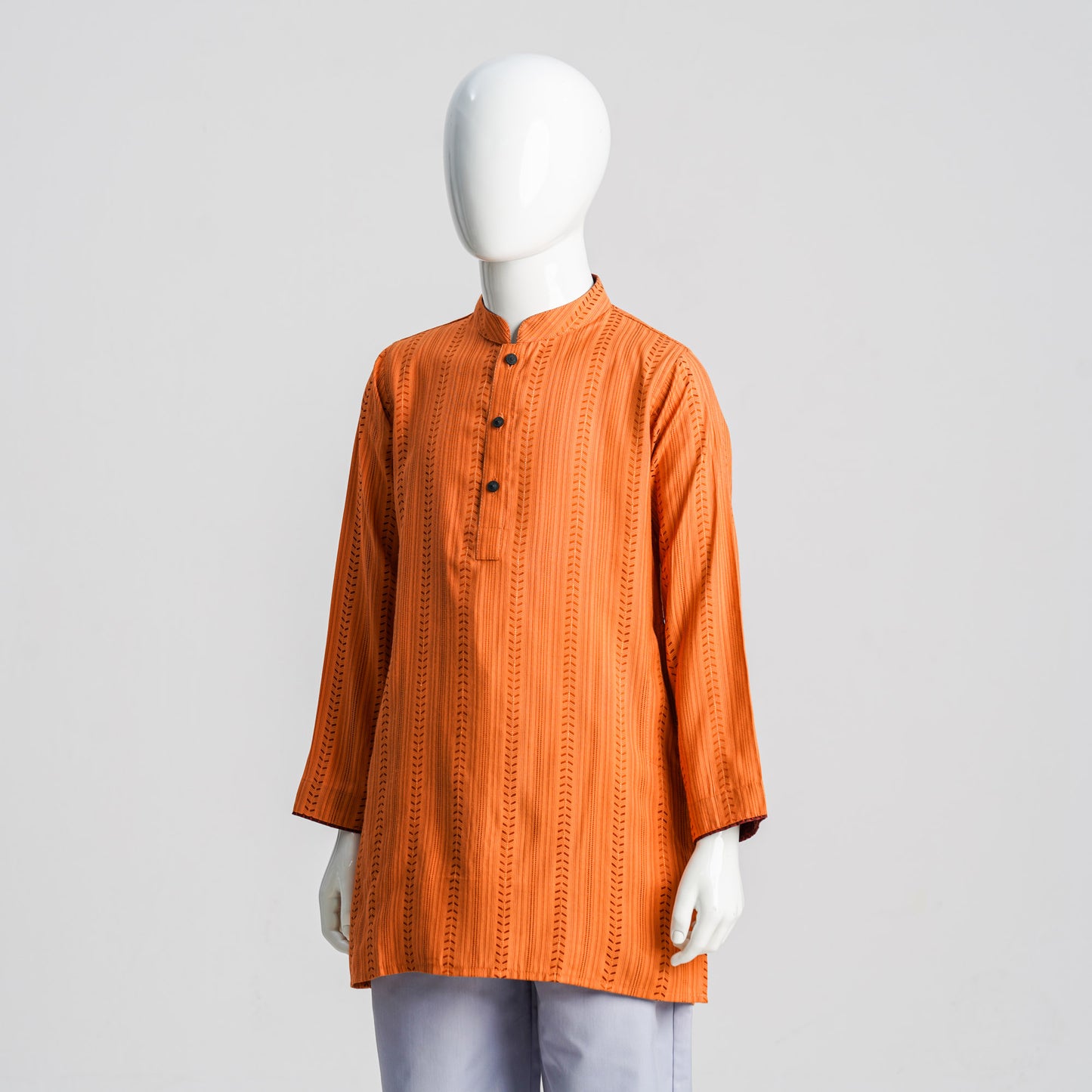 Boy's Peach-Orange Panjabi