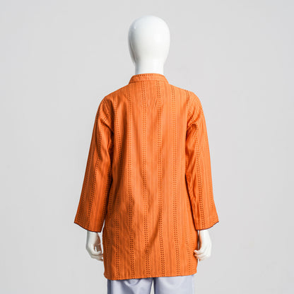Boy's Peach-Orange Panjabi