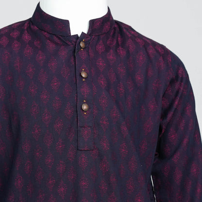 Boys Purple Basic Panjabi
