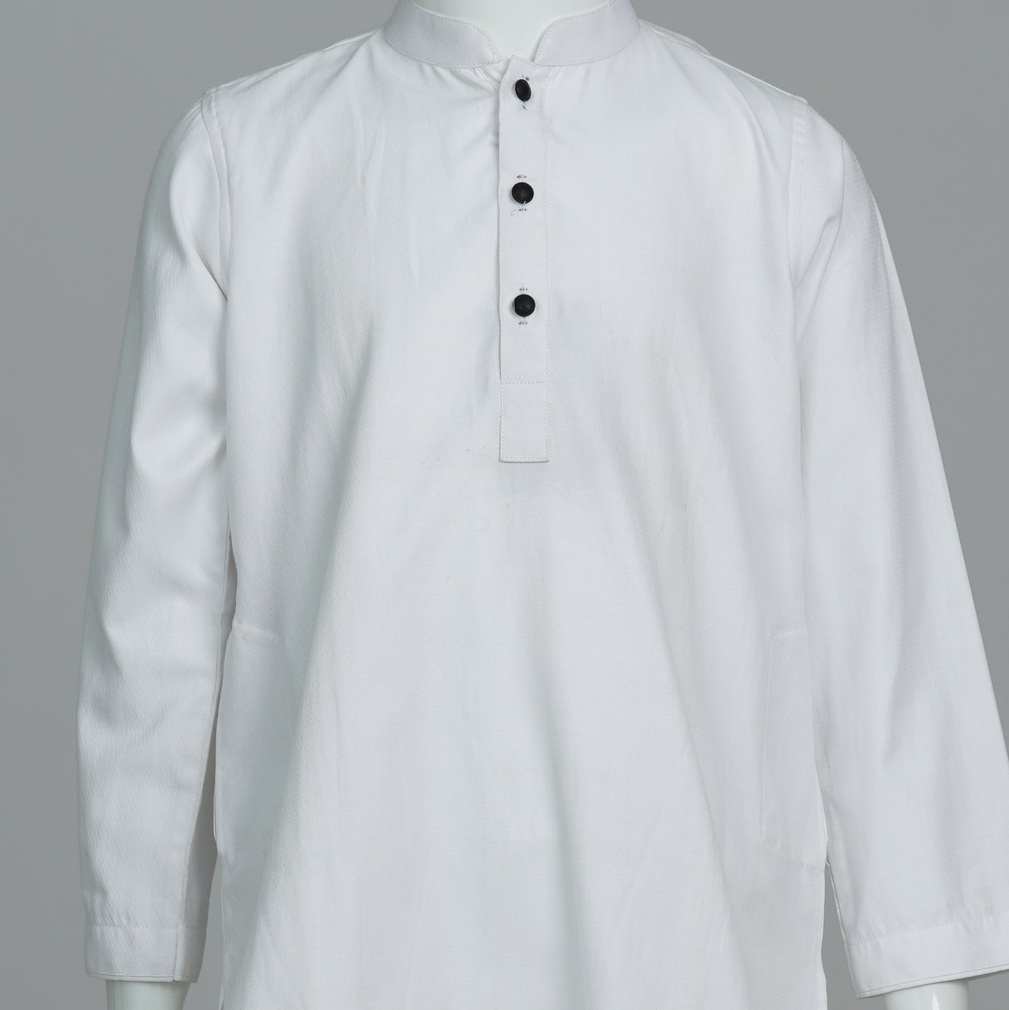 Boy’s White Blended Basic Panjabi