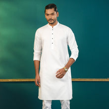 Load image into Gallery viewer, Men’s White Basic Panjabi
